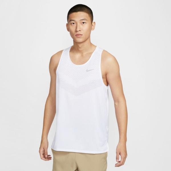 NIKE テニス メンズ タンクトップ L Dri-FIT ライトブルーx白 ナイキ（NIKE）（メンズ）タンクトップ 速乾 ドライフィット