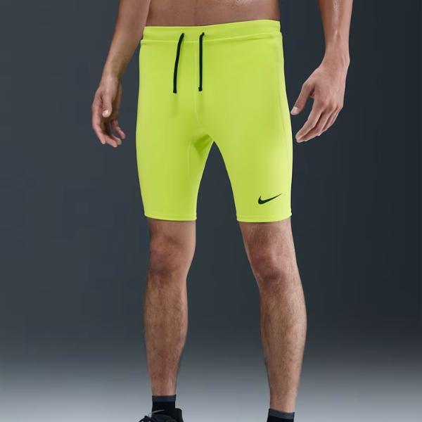 メール便発送可　ナイキ　ファスト　メンズ Dri-FIT 1/2レングス ランニング タイツ (インナー付き)　IM7527-389　ランニングウェア