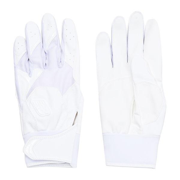 他サイト： メール便発送可　ニューバランス　ＴＤウォッシャブルバッティンググローブ　LAG45604-WM　野球　バッティング手袋(大人用)　ホワイトの商品画像