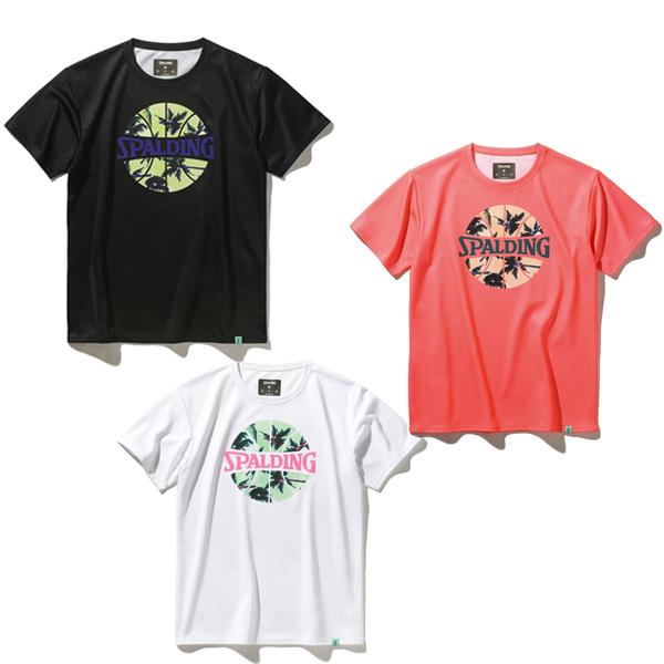 メール便発送可 スポルディング ジュニア Tシャツ パームツリー ボール