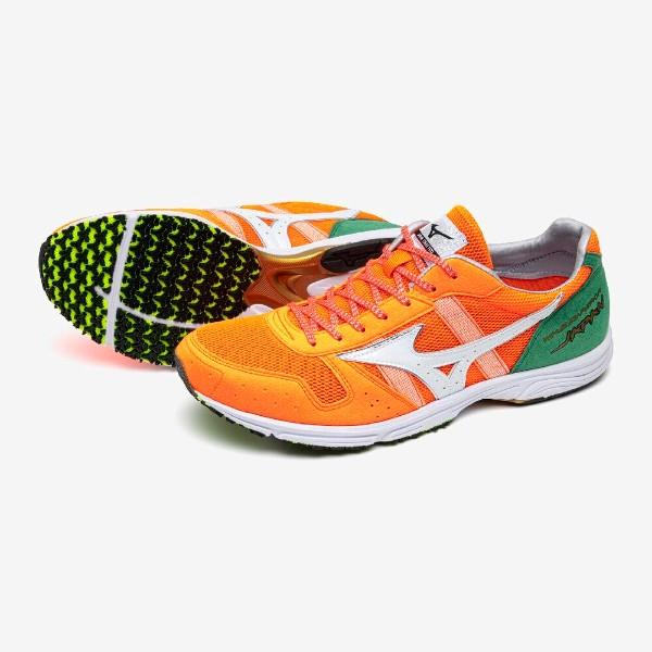 ミズノ ウエーブエンペラーJAPAN4 WAVE EMPEROR JAPAN 4 U1GD192031 ランニングシューズ レーシングシューズ 31:オレンジ×ホワイト×グリーン