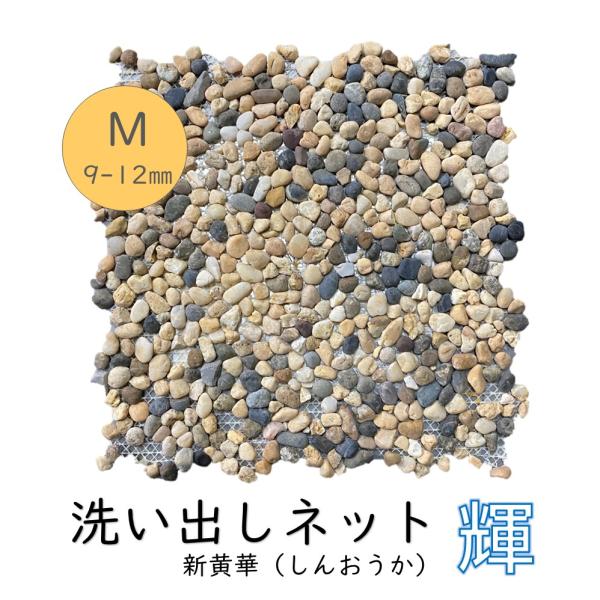洗い出しネット輝 新黄華 M 9-12mm 1ケース 11シート入 約1平米