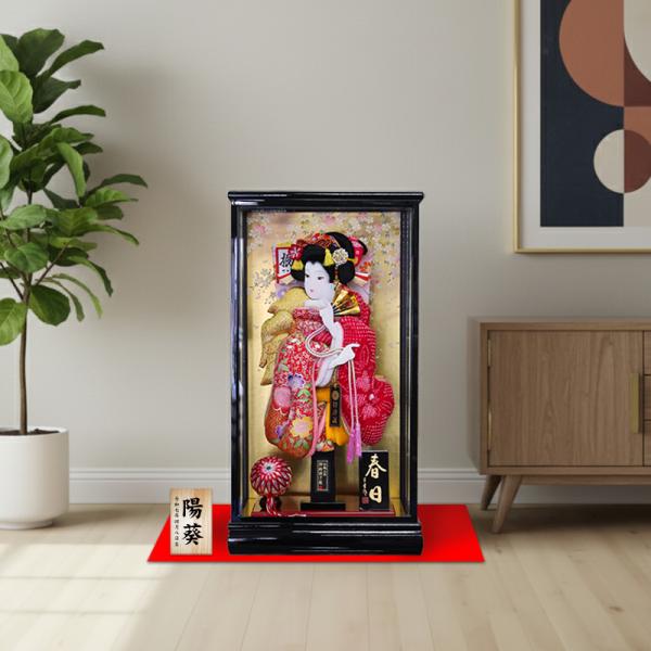 宝童作 羽子板 お祝い おしゃれ 初正月 コンパクト 15号 春日 羽子板