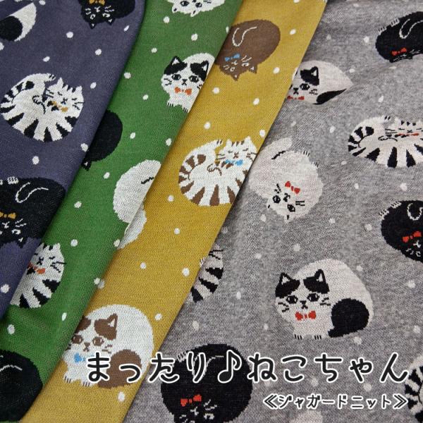 ☆レシピあります☆まったり♪ねこちゃん  ジャガードニット生地