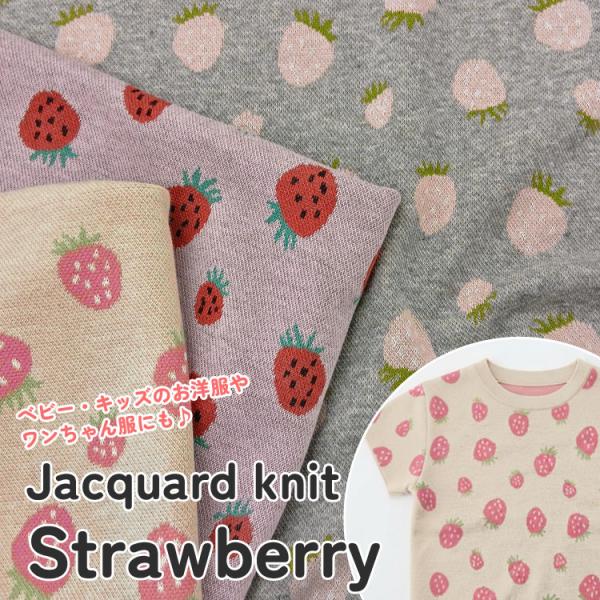 Ｓｔｒａｗｂｅｒｒｙ（ストロベリー）  ジャガードニット生地