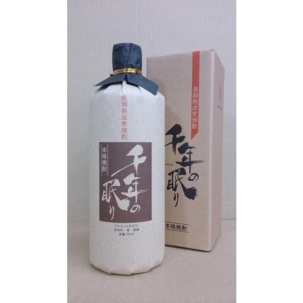 篠崎 千年の眠り 長期熟成麦焼酎 40度％ 720ml 福岡 : 田舎な湖畔の