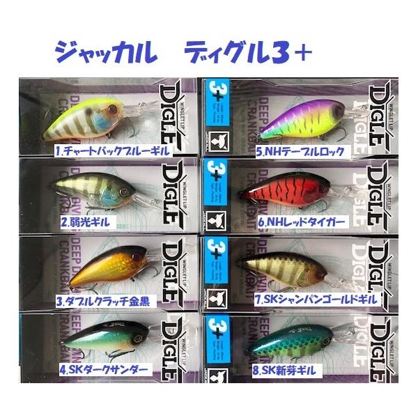 ジャッカル　ディグル３＋　/ JACKALL DIGLE