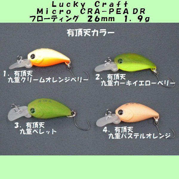 ラッキークラフト エリアマスター マイクロクラピー DR 有頂天カラー