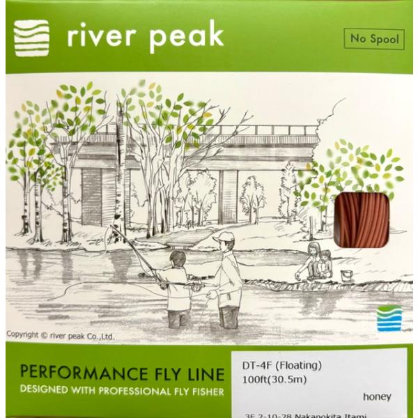 （クリックポスト発送）リバーピーク　DT-4F　ハニー　フライライン　/ river peak