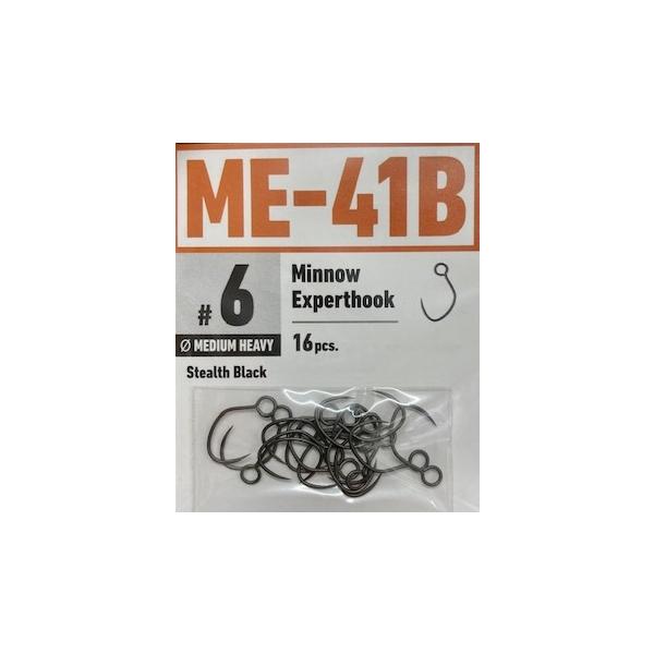 （クリックポスト発送）ヴァンフック ME-41B ミノーエキスパート #6　ミディアムヘビーワイヤー　/ VANFOOK Minnow Experthook Medium Heavy Wire