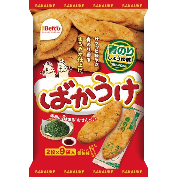 栗山米菓 ばかうけ 青のり ２枚 ９袋 マツモトキヨシ Yahoo 店 通販 Yahoo ショッピング