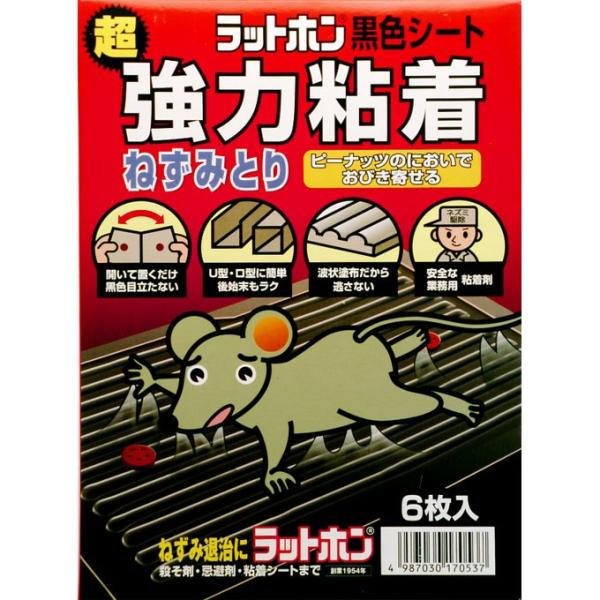 大木製薬 ラットホン 黒色シート 超強力粘着ねずみとり ６枚 医薬部外品 マツモトキヨシ Yahoo 店 通販 Yahoo ショッピング
