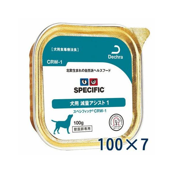 CRW-1 犬用 減量アシスト ウェットトレイ (100g×7個)×6ケース matsunami_cspe22
