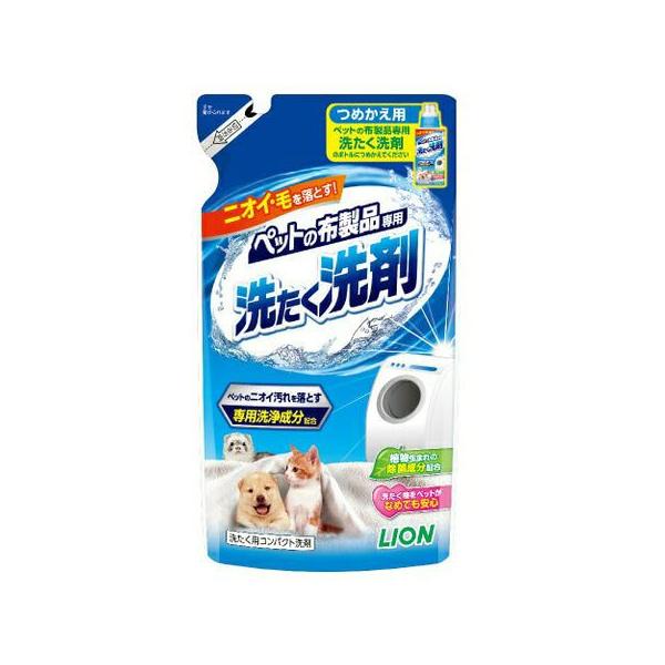 リニューアルに伴い、予告なくパッケージや内容等変更する場合がございます。 予めご了承ください。※新パッケージにリニューアルしました。2017/4/27記ペット特有のニオイから毛までスッキリ落とす！ペット衣料等を洗う、洗たく用洗剤です。※当商...