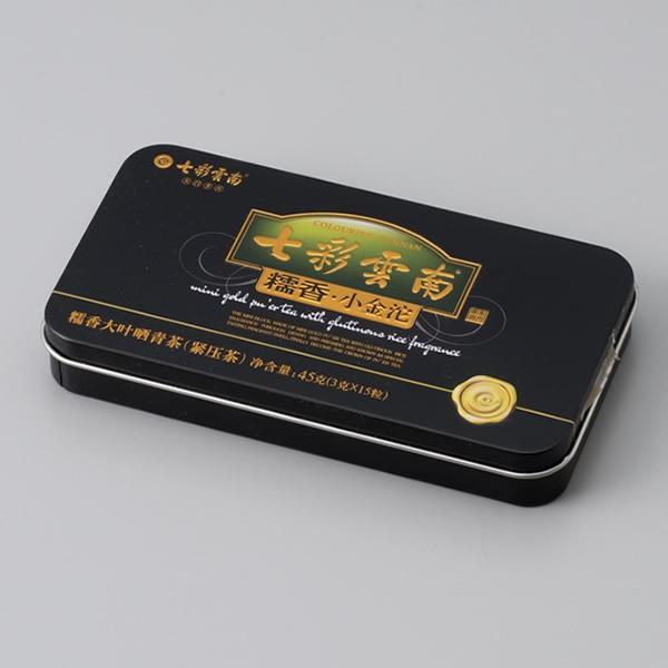 中国茶　発酵茶　黒茶　健康茶　七彩雲南シリージ糯香小金沱茶45g（3ｇｘ15粒)　2014年製造