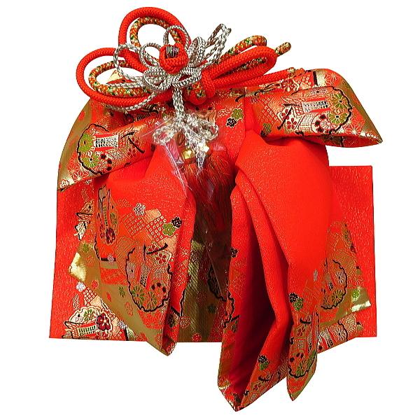 七五三 7歳 女の子 結び帯(大寸)【雪輪×朱色】子供用 : 祭屋 そなみ