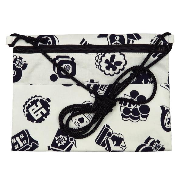 ポシェット 東京江戸一 白まとい お祭り！万能ポシェット【横長】 : 祭  