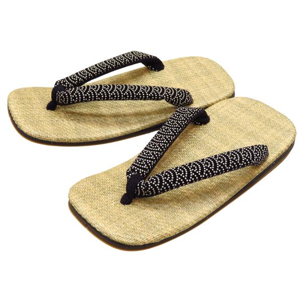 ◆足にやさしいライト底なのでとっても履きやすい雪駄です。◆ジーンズやチノパンとの相性も良く、ちょい悪！カジュアルなコーディネートにもグッドです！◆お祭りは勿論、着物着用時や、飲食店さんなどにも広く愛用されています！Ｍサイズ（８寸３分：２５ｃ...