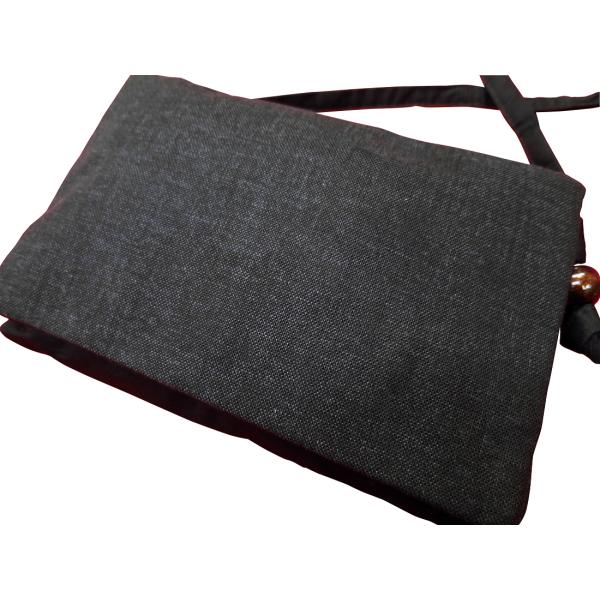 ポシェット 義若のむら染め（鉄黒） 和柄お祭り万能ポシェット