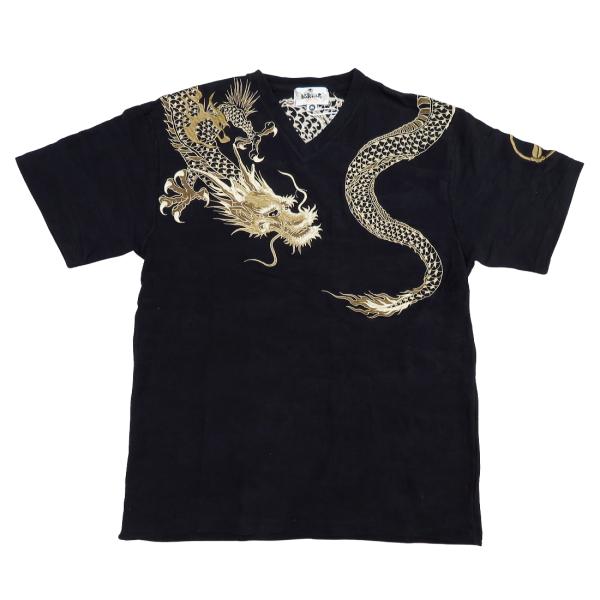 20471120◎長袖カットソー流水紋ブラック和柄Tシャツ渦巻きクルーネック黒 20471120◎長袖カットソー流水紋ブラック和柄Tシャツ渦巻きクルー