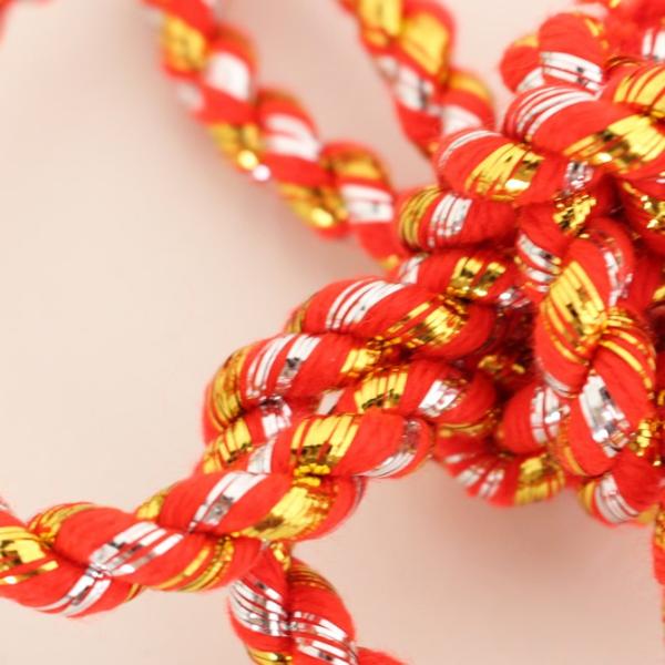 花結びねじり髪飾り 完成型 朱色ラメ入り Buyee 日本代购平台 产品购物网站大全 Buyee一站式代购bot Online