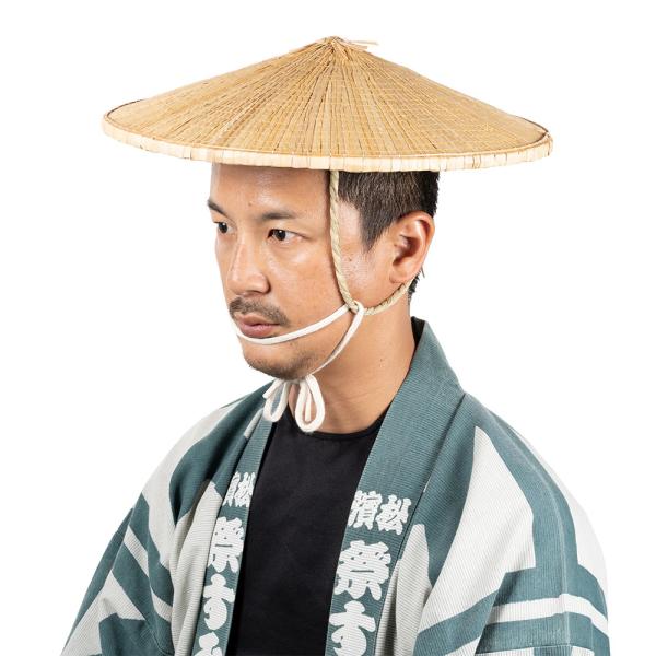 角笠　1尺3寸（直径：約39cm）　丸輪付き