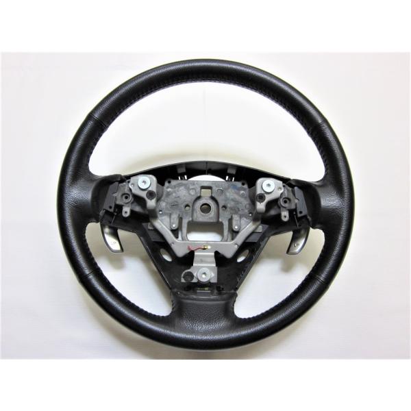 希少! パドル付! RX8 RX-8 RXー8 SE3P 純正 革 ステアリング ハンドル