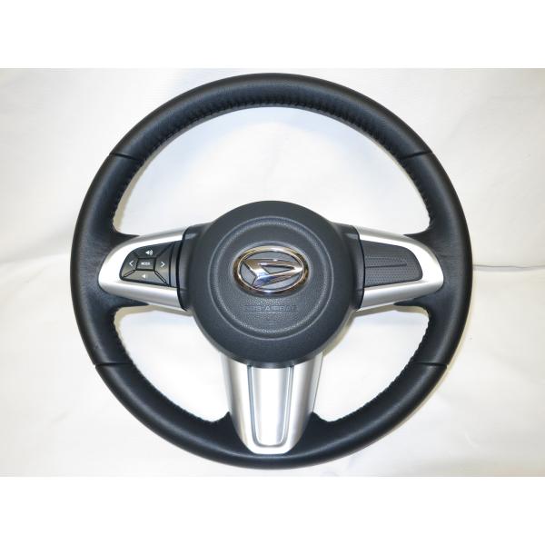 美品! コペン LA400K 純正 革 ステアリング ハンドル エアバック