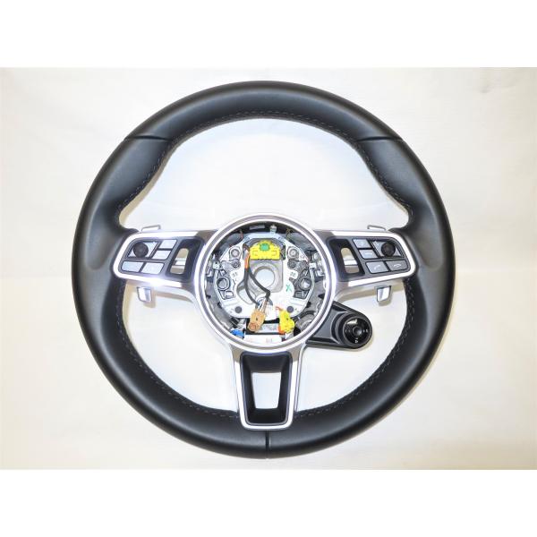 新同! パナメーラ 971 純正 革 ステアリング ハンドル スイッチ 991