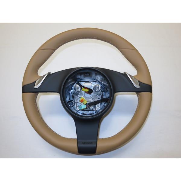 純正 カーボン ステアリング ハンドル ポルシェ マカン GTS 95B 流用に 991 987 981 997 992 ボクスター カレラ ケイマン ハンドル gt2 gt3 ポルシェ用 911 718 ボクスター ケイマン マカン S カイエン