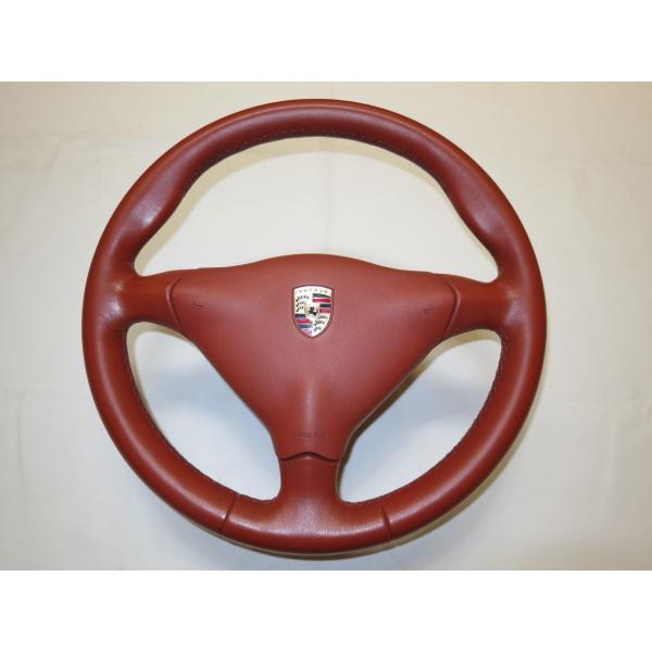 ポルシェ　ターボ　ハンドル　ステアリング　Porsche 911 turbo TECHART] Reupholstering the steering wheel of a 992 right