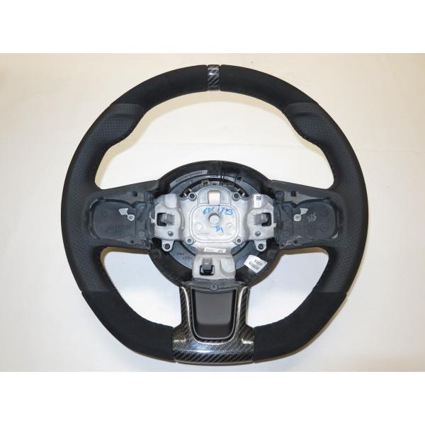 アバルト　ステアリング　皮巻き CRZ CR-Z CRーZ ZF2 ZF1 純正 革 ステアリング ハンドル エア