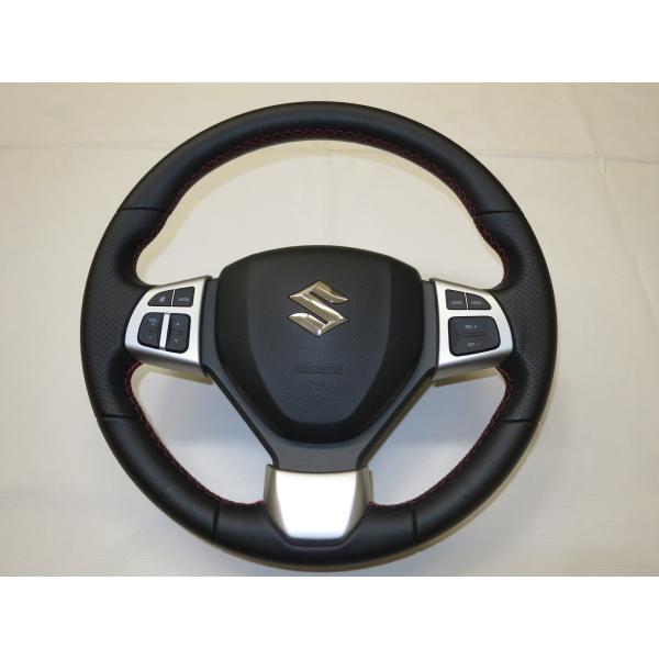 スイフト ZC32S ワゴンR ラパン 純正 革 ステアリング ハンドル