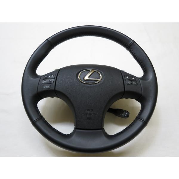 美品！ IS レクサス 20系 GSE2#型 純正 革 ステアリング
