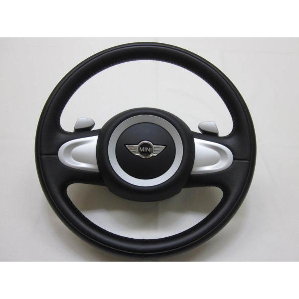ミニ MINI R55 R56 R57 R60 BMW 純正 革 ステアリング ハンドル エア