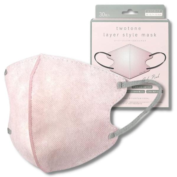 富士 3Dマスク ツートンカラー 耳が痛くなりにくい 立体マスク