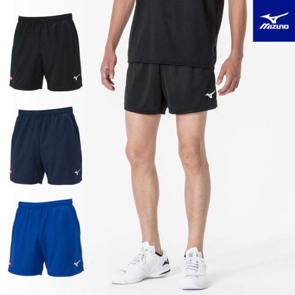 ミズノ 卓球 ゲームパンツ ユニセックス・スタンダードシルエット・吸汗速乾 べたつき軽減・JTTA 日本卓球協会公認商品・ポケットあり・ニット素材サイズ　XS、S、M、L、XL、2XLカラー09：ブラック14：ネイビー25：サーフブルーポリ...