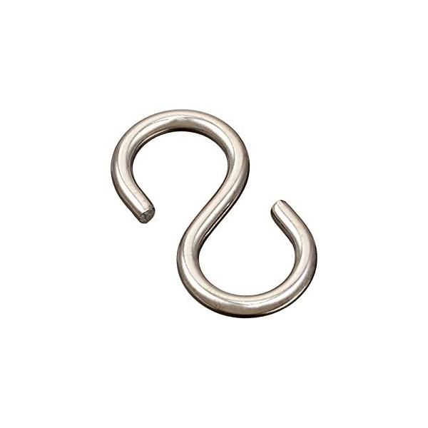 【5個販売】パーツパック Sフック 2.0×19 ステンレス 電解研磨 ニッサチェイン P-235