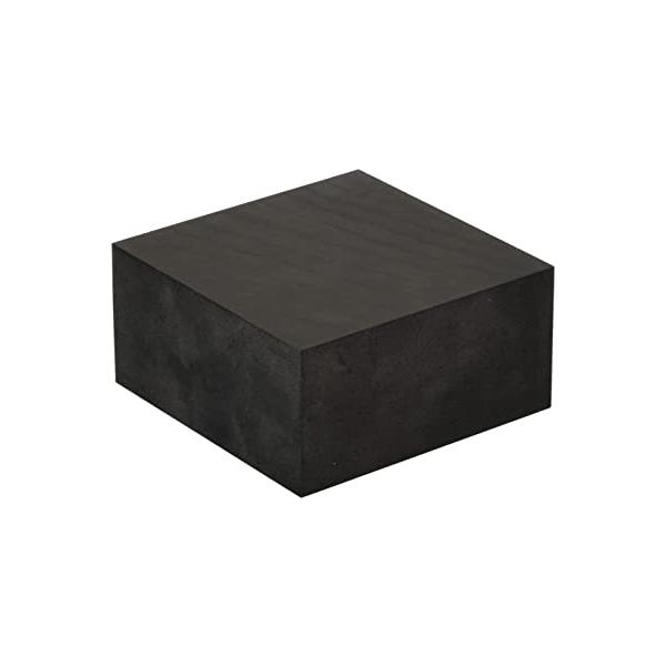 ゴムブロック黒　５０×１００×１００mm 光 GR50-51