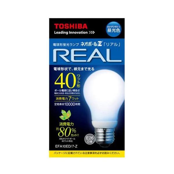 東芝 ネオボールZ リアル 電球40Wタイプ(A形) EFA10ED/7-Z (電球 東芝 ネオボールZ リアル 電球40Wタイプ(A形) EFA10ED/7-Z (電球
