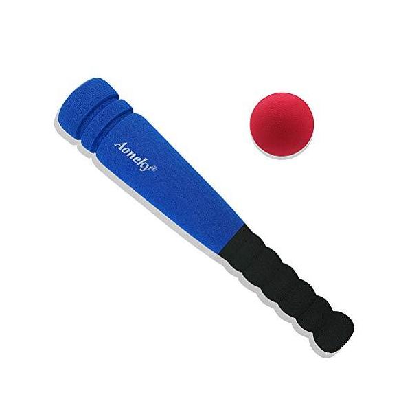 Aoneky Mini Foam Baseball Bat and Ball for幼児用、11.8インチ並行輸入品