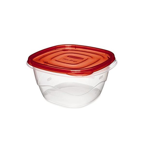 Rubbermaid Take Alongs 8-Piece Deep Square Container Set, Red, 4 piece並行輸入品