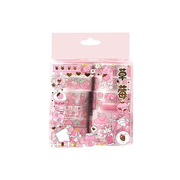 8 Rolls Kawaii Washi Tape Pack, Wide Cute Washi Tape Set, Kawaii Tape Cute