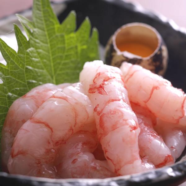 一番おいしい時期のお刺身用　旬・甘エビむき身（冷凍）約60ｇ入（生食用）（浜坂産）