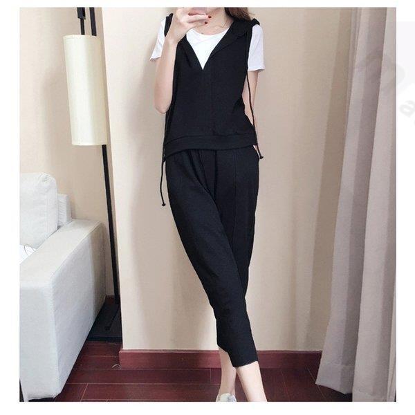 セットアップ レディース 夏秋 スウェットセット スポーツウェア 3点セット 半袖tシャツ フード付きベスト 部屋着 ジャージセットアップ 激安セール Zq 1a16 松村圭 通販 Yahoo ショッピング