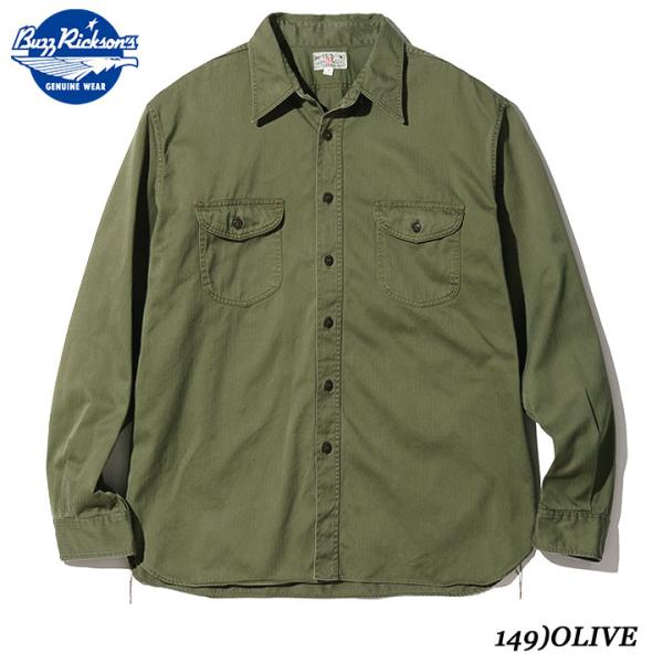 BUZZ RICKSON'S HERRINGBONE WORK SHIRTS (LONG SLEEVE) No.BR29174