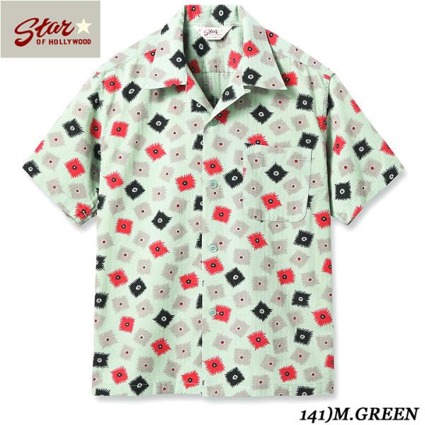 STAR OF HOLLYWOOD DOBBY COTTON OPEN SHIRT 2025 “EXPLOSION” No.SH39499