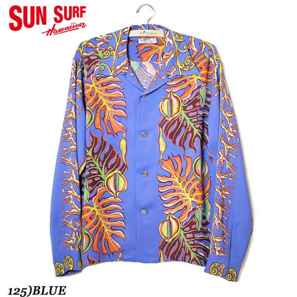 SUN SURF × MAUNA別注 RAYON L/S 2026 HAWAIIAN SHIRT “MONSTERA BORDER” No.SS39622MGLS