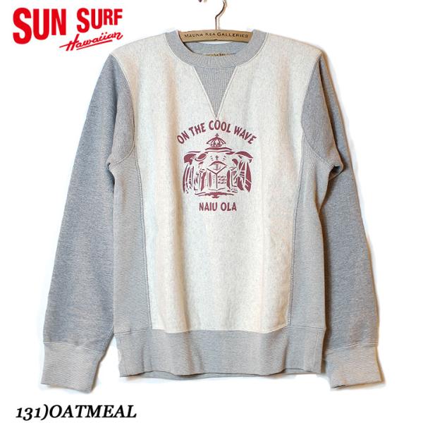 SUN SURF ”ON THE COOL WAVE” CREW NECK SWEAT SHIRT Style No.SS69269