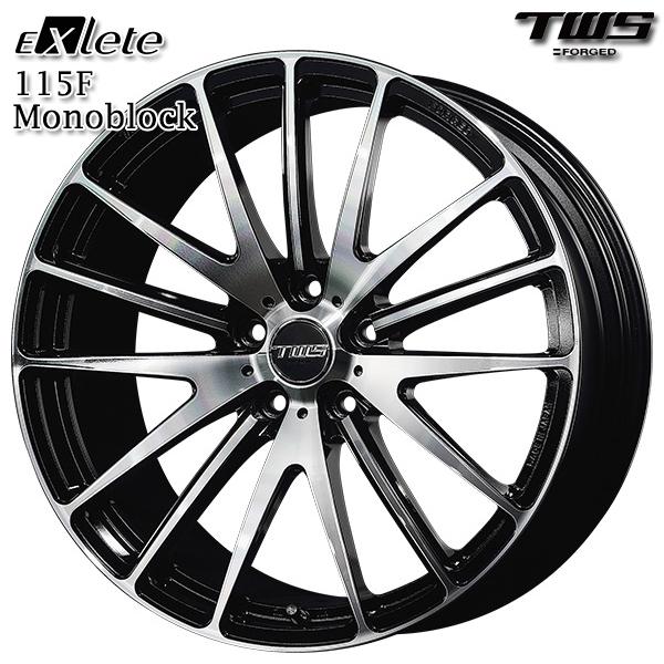 アウディ (A4/S4/A5/S5/TT) サマータイヤホイールセット 245/35R19インチ 5H112 TWS EXlete 115F モノブロック CF ニットー NITTO NT555G2